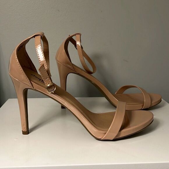Charlotte Russe Women's Brown Addison Open Toe Strappy Heels Size 9 - Picture 5 of 11